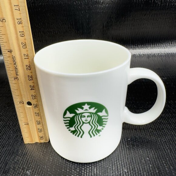 Starbucks Coffee Mug Original 12 oz White Cup with Green Classic Siren Logo Mug - Picture 2 of 9